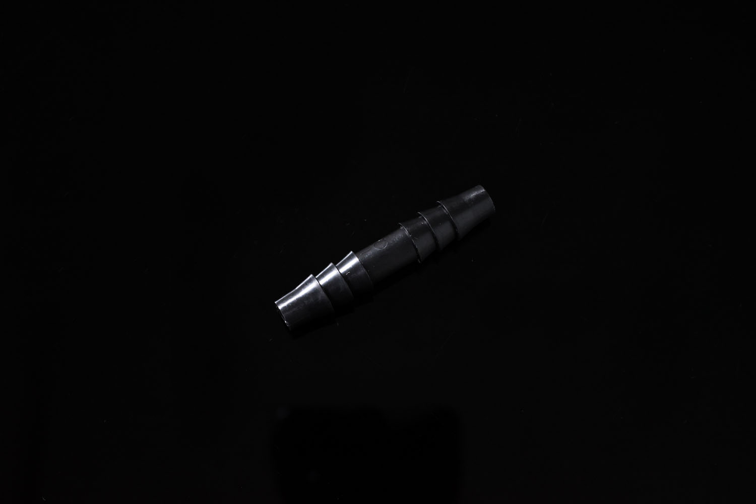 黒色PPストレート継手 軟質チューブ内径6.5mm：1/4"用