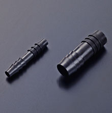 黒色PPストレート継手 適用チューブ内径6.5mm：1/4"