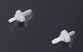 ミニチェックバルブ In→Out 3.0mm：1/8"チューブ⇒オスルアーロック