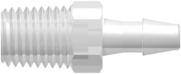 1/16-27 NPT Thread with 5/16" Hex to 200 Series Barb 1/8" (3.2 mm) ID Tubing Animal-Free Natural Polypropylene