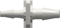 Straight Through Reduction Tube Fitting with Classic Series Barbs 3/32" (2.4 mm) and 1/16" (1.6 mm) ID Tubing White Nylon