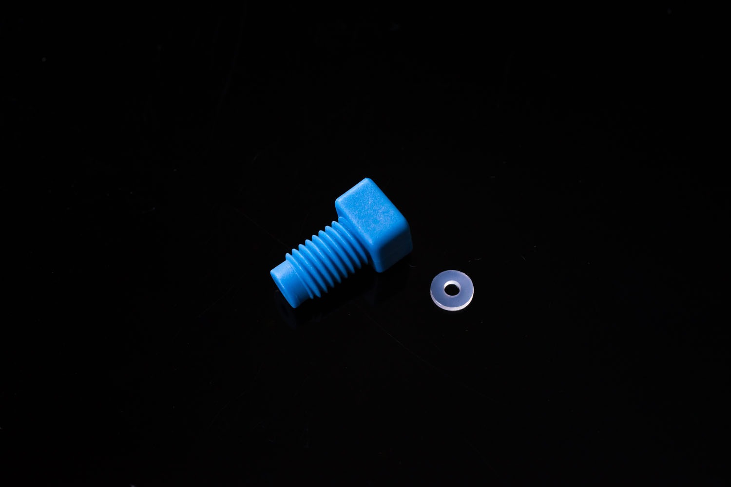 PPフランジフィッティング 硬質チューブ外径1/16"用 青