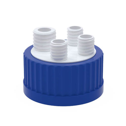 ボラ マルチチューブ用GLS80ボトルキャップ GL18×3、GL25×1 PTFE+PP