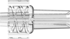 Male Luer Lock to .110 Bondable Socket Clear PC