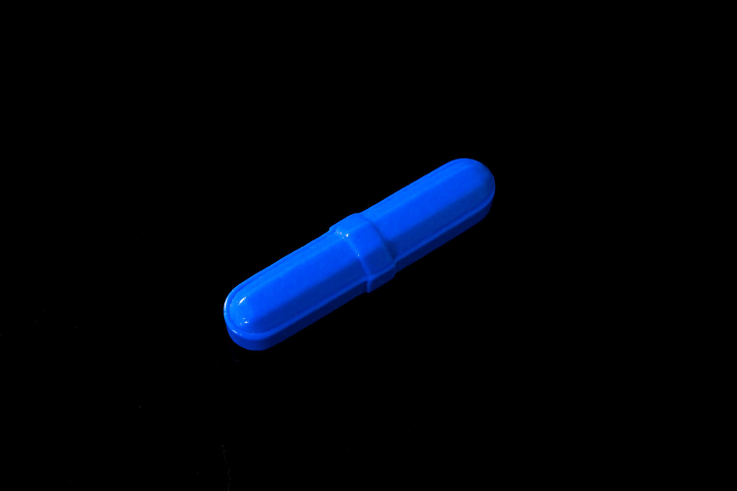 PTFE回転子 カラーオクタゴン型(アルニコ)  青 直径×全長(mm)：8×38