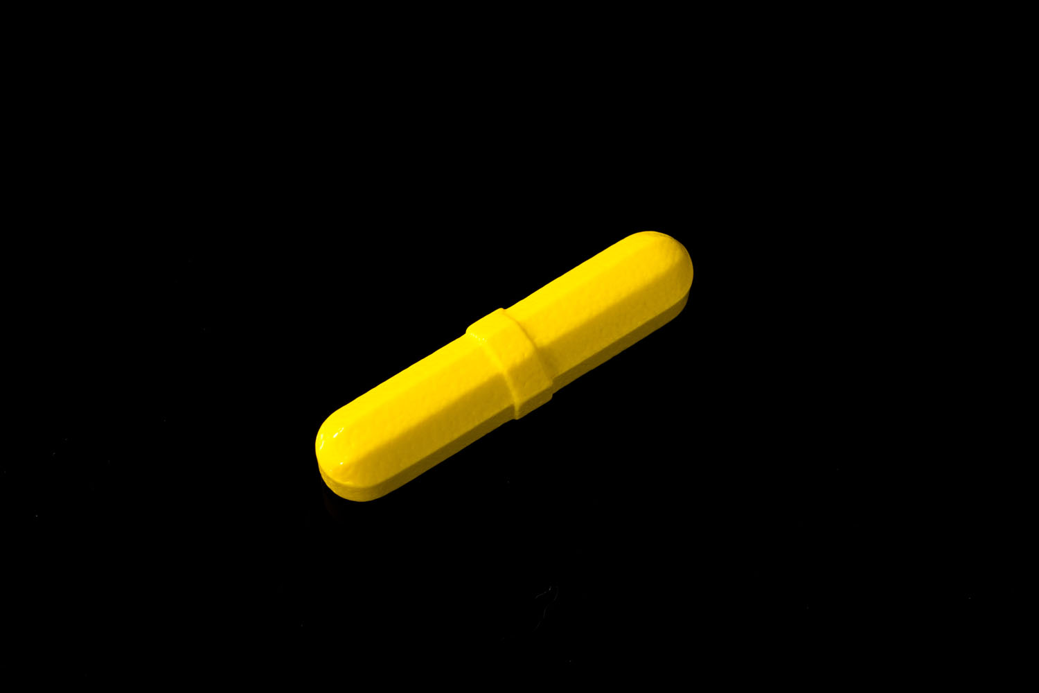 PTFE回転子 カラーオクタゴン型(アルニコ) 黄 直径×全長(mm)：8×38
