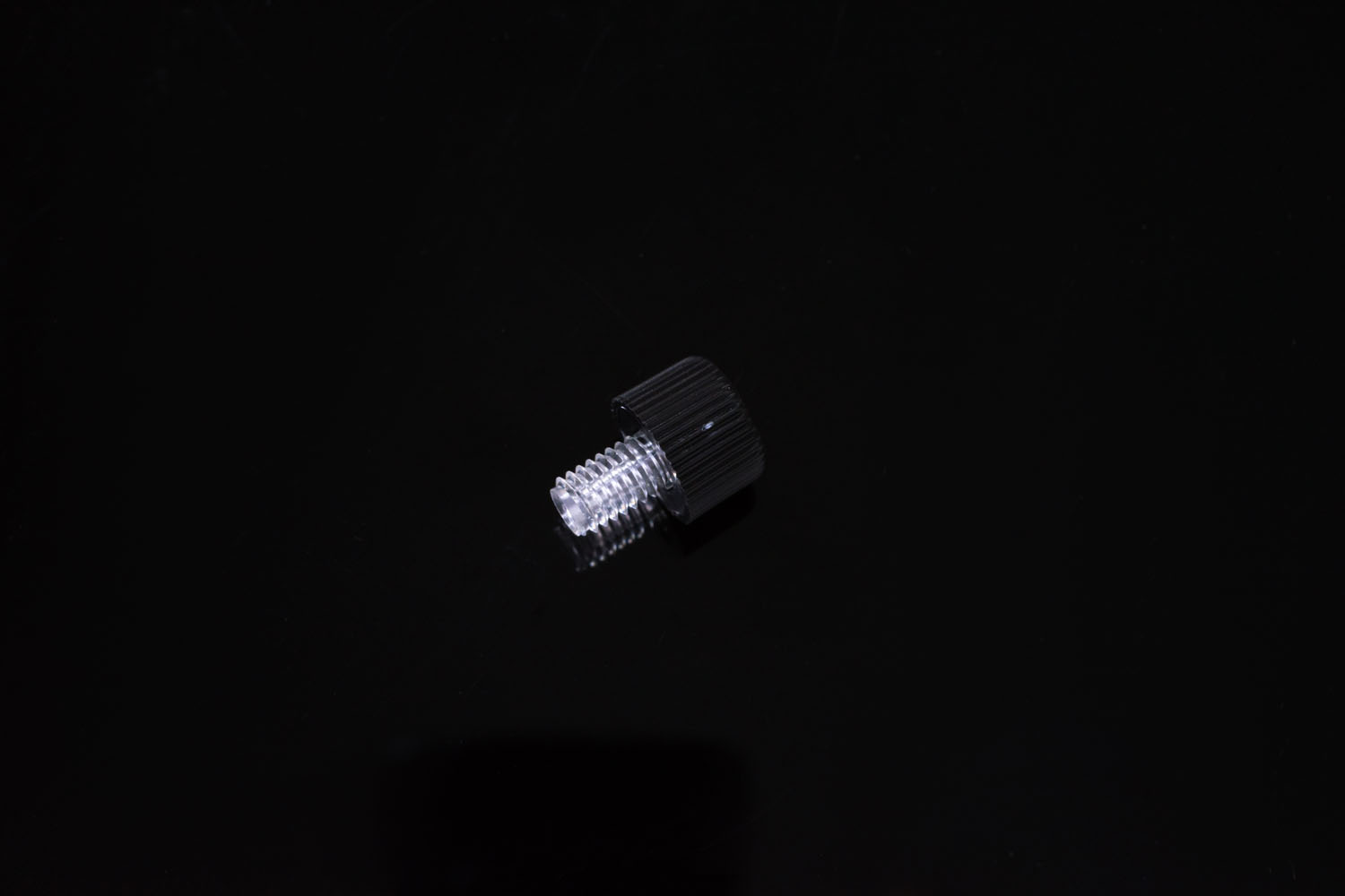 1/16"PC黒色ヘッドナット (M6×1オス)