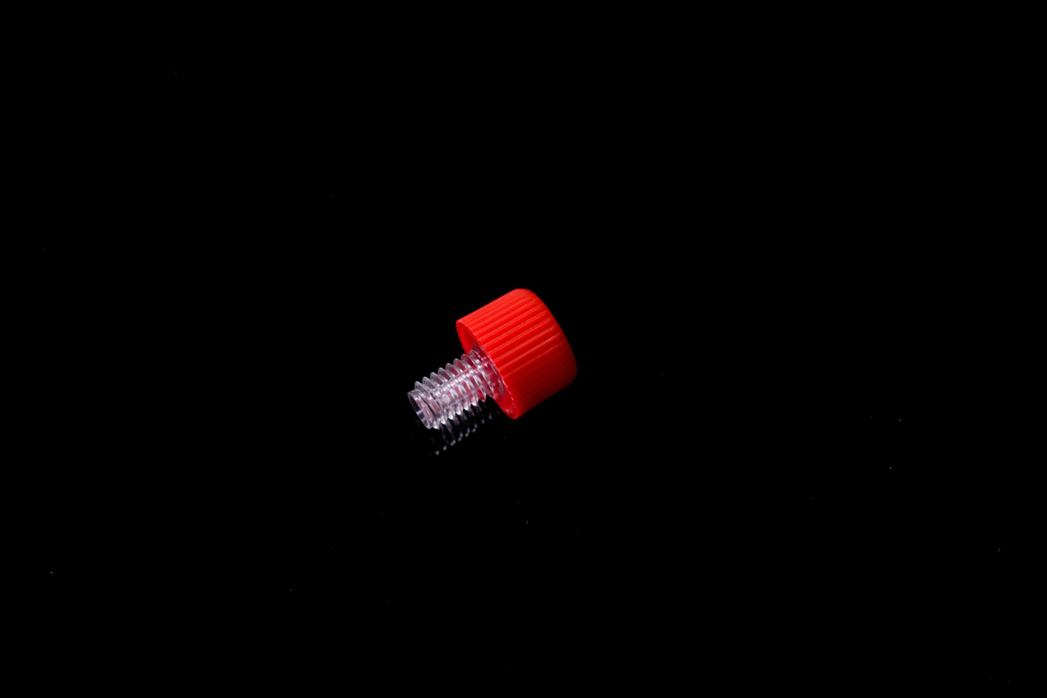 1/16"PC赤色ヘッドナット (M6×1オス)