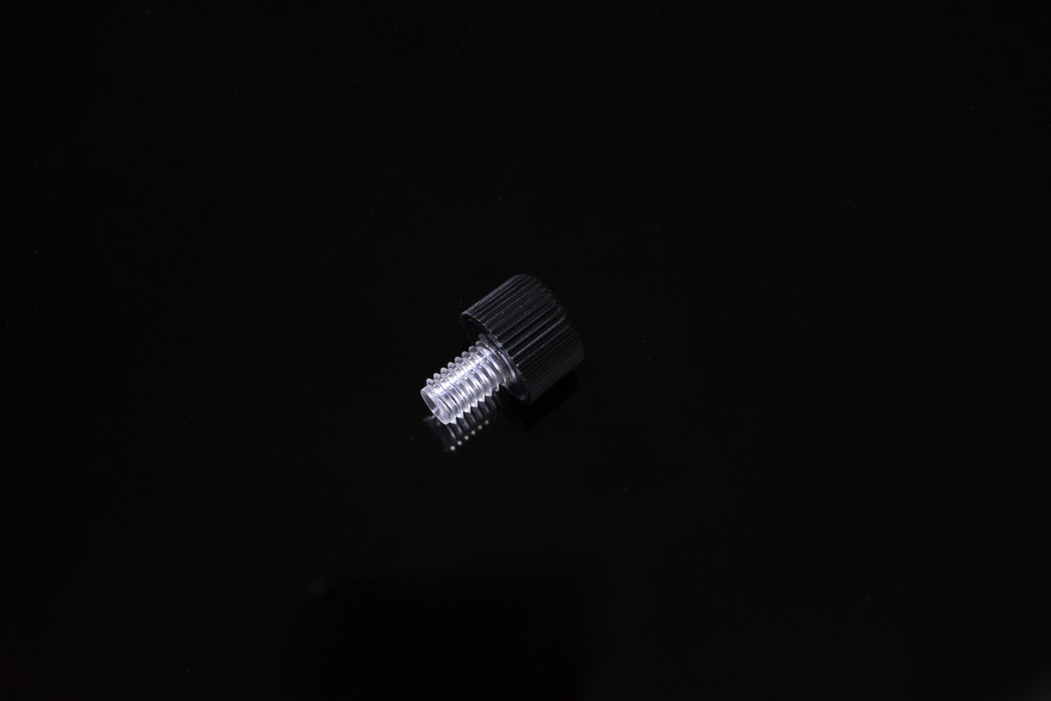 1/8"PC黒色ヘッドナット (M6×1オス)