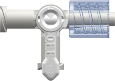 Stopcock 4-way Female Luer to Female Luer to Male Luer w/ Luer Lock Ring