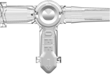 Stopcock 3-way Female Luer to Female Luer to Male Luer Clear PC Body 1 Arrow Natural HDPE Diverter