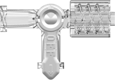 Stopcock 3-way Female Luer to Female Luer to Male Luer w/ Luer Lock Ring Clear PC Body and Nut Natural HDPE Diverter