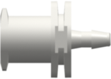 Female Luer Lug Style to 200 Series Barb 1/16" (1.6 mm) ID Tubing White Nylon