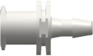 Female Luer Lug Style to 200 Series Barb 3/32" (2.4 mm) ID Tubing White Nylon