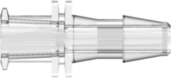 Female Luer Lug Style to 200 Series Barb 5/32" (4.0 mm) ID Tubing Clear Polycarbonate