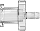 Female Luer Thread Style to 500 Series Barb 1/16" (1.6 mm) ID Tubing Clear Polycarbonate