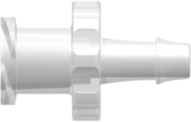 Female Luer Thread Style to 500 Series Barb 1/8" (3.2 mm) ID Tubing Animal-Free Natural Polypropylene