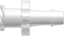 Female Luer Thread Style to 500 Series Barb 5/32" (4.0 mm) ID Tubing Animal-free Natural Polypropylene