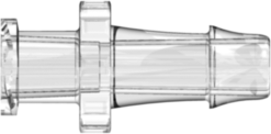 Female Luer Thread Style to 500 Series Barb 3/16" (4.8 mm) ID Tubing Clear Polycarbonate