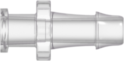 Female Luer Thread Style to 500 Series Barb 3/16" (4.8 mm) ID Tubing Natural Kynar PVDF