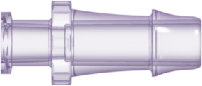 Female Luer Thread Style to 500 Series Barb 1/4" (6.4 mm) ID Tubing Rad. Stable Polycarbonate