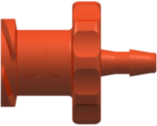 Female Luer Thread Style to 200 Series Barb 1/16" (1.6 mm) ID Tubing Red Nylon