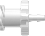 Female Luer Thread Style to 200 Series Barb 1/16" (1.6 mm) ID Tubing Animal-Free Natural Polypropylene