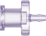 Female Luer Thread Style to 200 Series Barb 1/16" (1.6 mm) ID Tubing Rad. Stable Polycarbonate