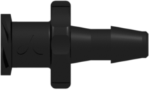 Female Luer Thread Style to 200 Series Barb 1/8" (3.2 mm) ID Tubing Black Nylon
