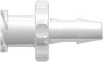 Female Luer Thread Style to 200 Series Barb 1/8" (3.2 mm) ID Tubing Animal-Free Natural Polypropylene