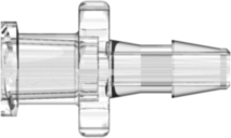 Female Luer Thread Style to 200 Series Barb 1/8" (3.2 mm) ID Tubing Clear Polycarbonate