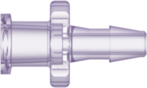 Female Luer Thread Style to 200 Series Barb 1/8" (3.2 mm) ID Tubing Rad. Stable Polycarbonate