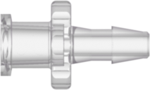 Female Luer Thread Style to 200 Series Barb 1/8" (3.2 mm) ID Tubing Natural Kynar PVDF