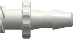Female Luer Thread Style to 200 Series Barb 5/32" (4.0 mm) ID Tubing White Nylon