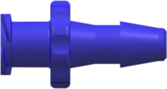 Female Luer Thread Style to 200 Series Barb 5/32" (4.0 mm) ID Tubing Blue Nylon