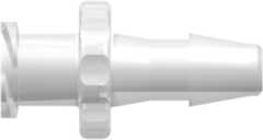 Female Luer Thread Style to 200 Series Barb 5/32" (4.0 mm) ID Tubing Animal-Free Natural Polypropylene