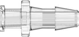 Female Luer Thread Style to 200 Series Barb 3/16" (4.8 mm) ID Tubing Clear Polycarbonate