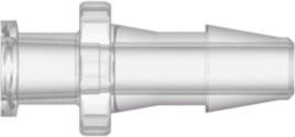 Female Luer Thread Style to 200 Series Barb 3/16" (4.8 mm) ID Tubing Natural Kynar PVDF
