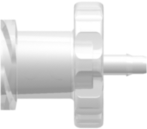 Female Luer Thread Style to 400 Series Barb 1/16" (1.6 mm) ID Tubing Animal-Free Natural Polypropylene