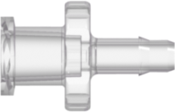 Female Luer Thread Style to 400 Series Barb 1/8" (3.2 mm) ID Tubing Natural Kynar PVDF