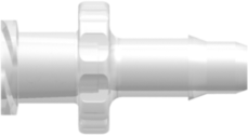 Female Luer Thread Style to 400 Series Barb .170" (4.3 mm) ID Tubing Animal-Free Natural Polypropylene