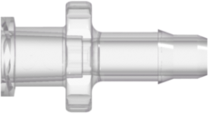 Female Luer Thread Style to 400 Series Barb .170" (4.3 mm) ID Tubing Natural Kynar PVDF