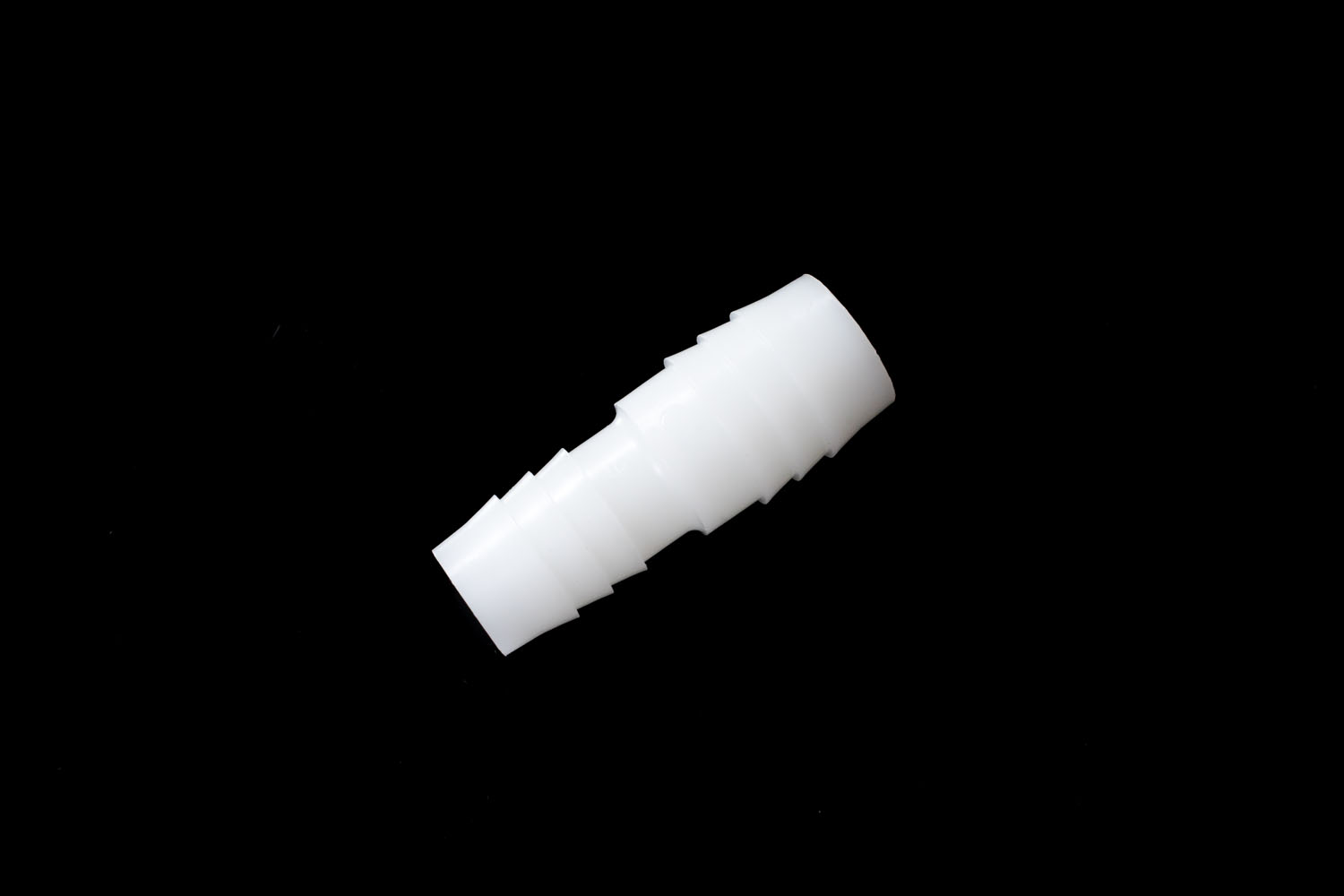 白色PPストレート異径継手 軟質チューブ内径12mm：1/2"⇔15mm：5/8"用