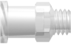 Female Luer Thread Style with 1/4" Hex to 10-32 UNF Thread Animal-Free Natural Polypropylene
