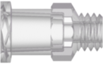 Female Luer Thread Style with 1/4" Hex to 10-32 UNF Thread Natural Kynar PVDF