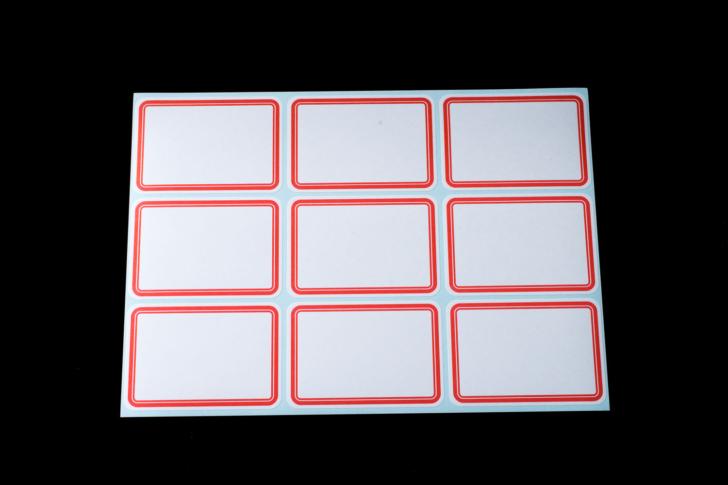 レッドリムーバルボーダーラベル(赤色枠) ラベルサイズ：55×80mm