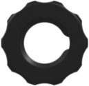1/4-28 UNF Panel Mount Lock Nut (For use with FTLLB or FTLB panel mount fittings) Black Nylon