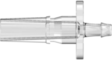 Male Luer to 500 Series Barb 1/16" (1.6 mm) ID Tubing (May be used with separate rotating lock ring; FSLLR) Clear Polycarbonate