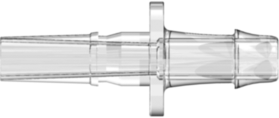 Male Luer to 500 Series Barb 5/32" (4.0 mm) ID Tubing (May be used with separate rotating lock ring; FSLLR) Clear Polycarbonate