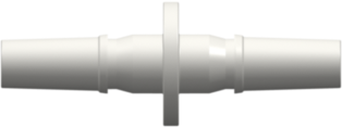 Male Luer Coupler (may be used with separate rotating lock rings; FSLLR) White Nylon